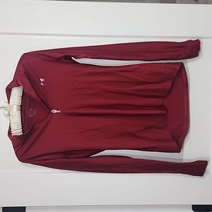 Under Armour Red/Maroon Long Sleeve Medium Top